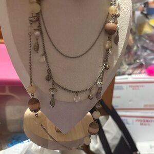 Elegant Multi-Layered Necklace with Beads